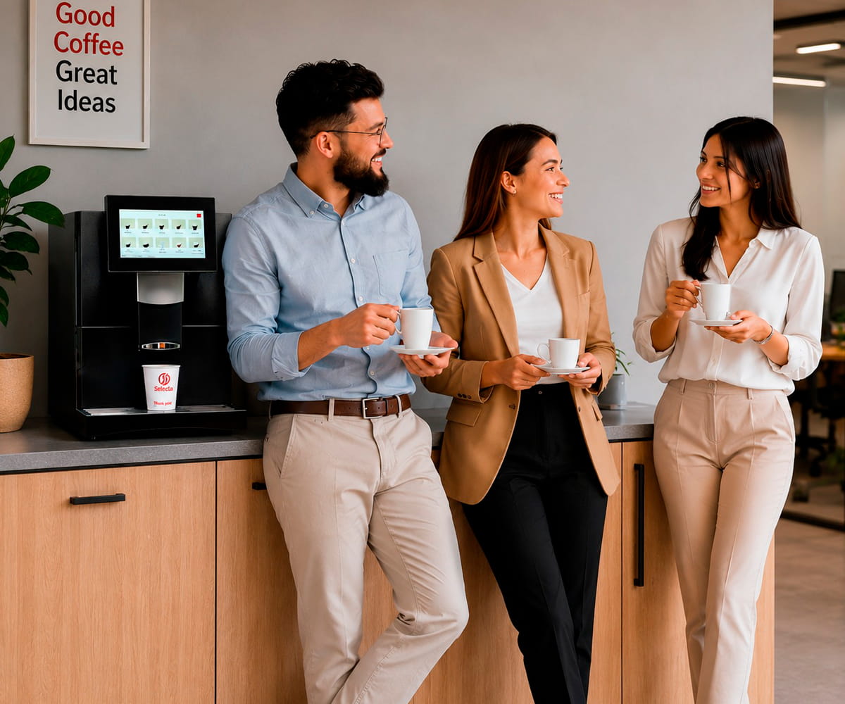 Personas compartiendo un café